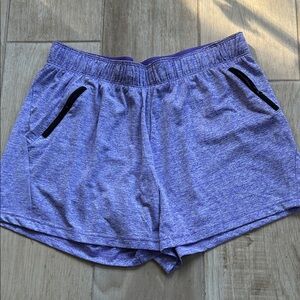 Women's Heathered Purple Athletic Shorts